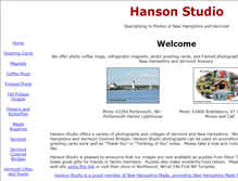 Tablet Screenshot of hansonstudio.com